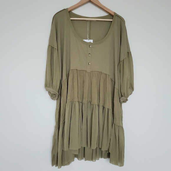 Free People skye tee top dress size xs - Picture 4 of 4